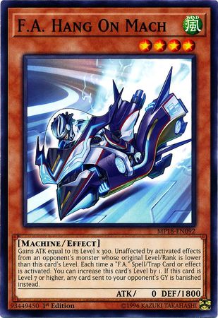 F.A. Hang On Mach [MP18-EN092] Common | Jomio and Rueliete's Cards and Comics