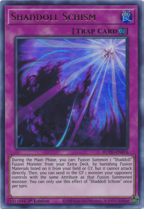 Shaddoll Schism [ROTD-EN076] Ultra Rare | Jomio and Rueliete's Cards and Comics