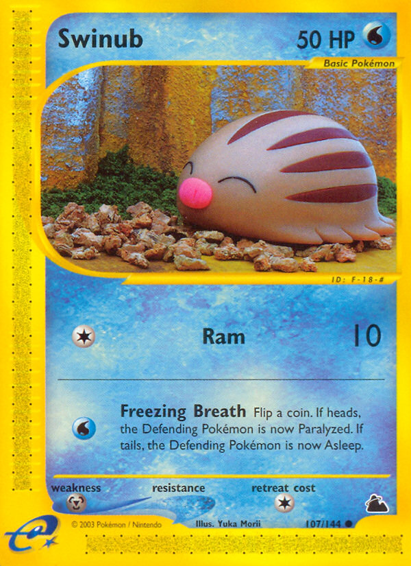 Swinub (107/144) [Skyridge] | Jomio and Rueliete's Cards and Comics