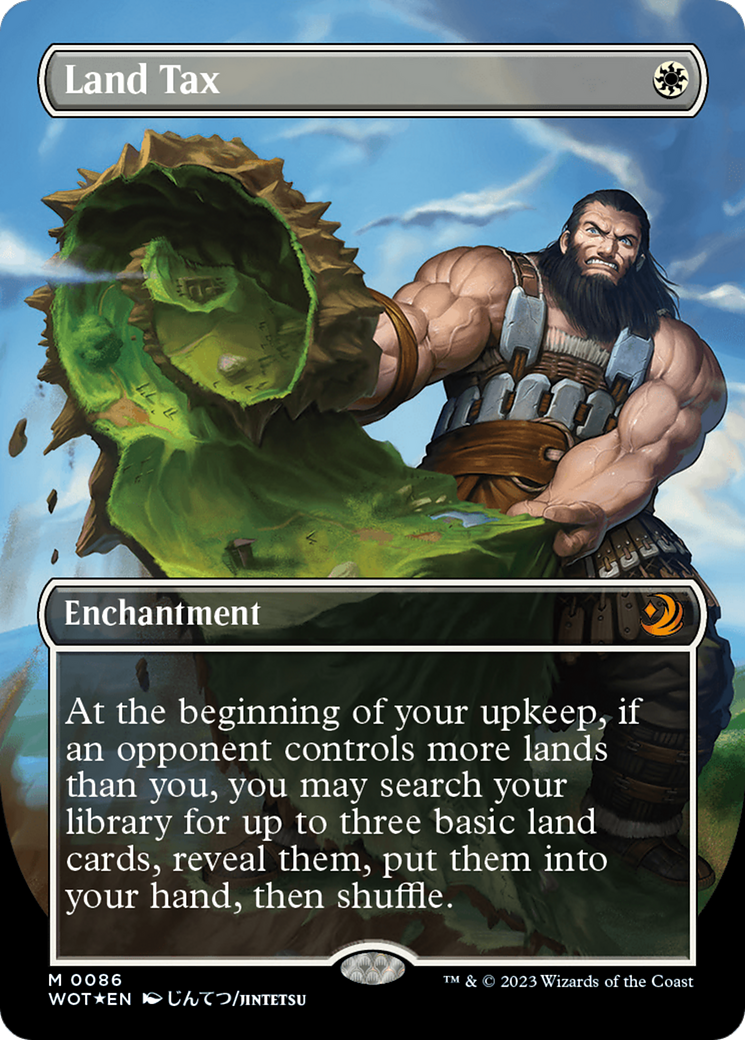 Land Tax (Anime Borderless) (Confetti Foil) [Wilds of Eldraine: Enchanting Tales] | Jomio and Rueliete's Cards and Comics