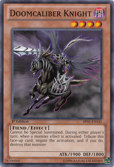 Doomcaliber Knight [BP01-EN141] Common | Jomio and Rueliete's Cards and Comics