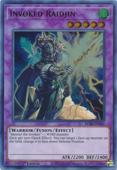 Invoked Raidjin [BLAR-EN081] Ultra Rare | Jomio and Rueliete's Cards and Comics