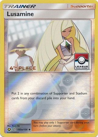 Lusamine (153a/156) (League Challenge Alt Art 4th Place) [Sun & Moon: Ultra Prism] | Jomio and Rueliete's Cards and Comics
