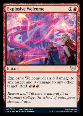Explosive Welcome [Strixhaven: School of Mages] | Jomio and Rueliete's Cards and Comics