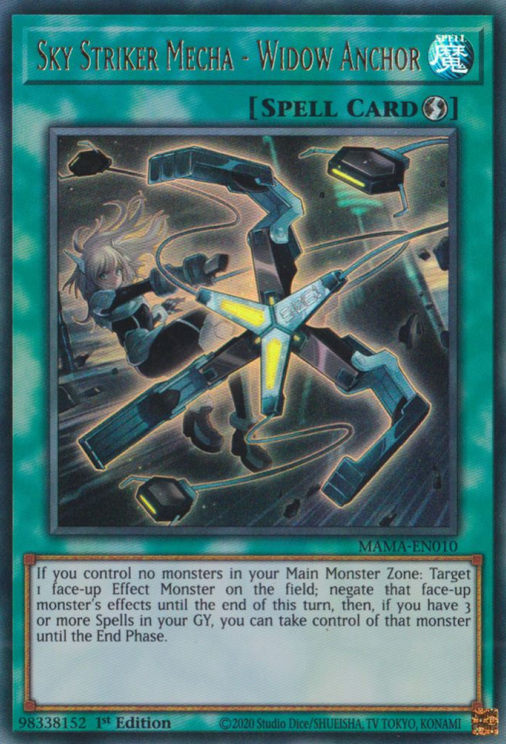 Sky Striker Mecha - Widow Anchor [MAMA-EN010] Ultra Rare | Jomio and Rueliete's Cards and Comics