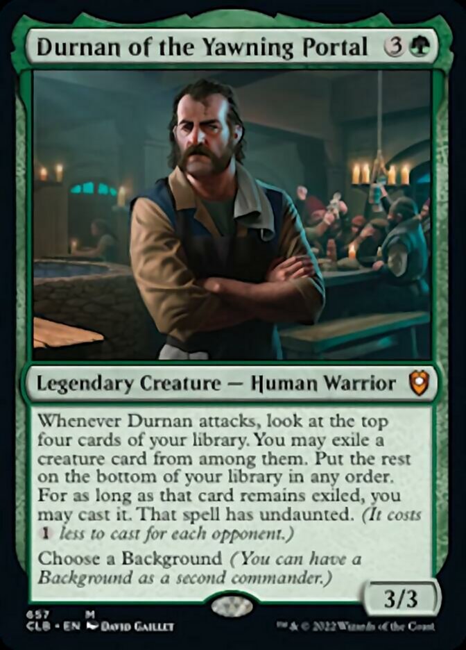 Durnan of the Yawning Portal [Commander Legends: Battle for Baldur's Gate] | Jomio and Rueliete's Cards and Comics