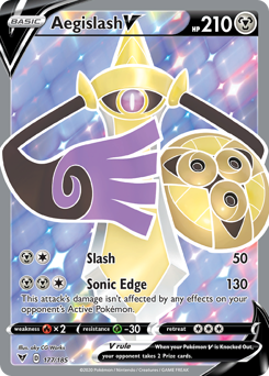 Aegislash V (177/185) [Sword & Shield: Vivid Voltage] | Jomio and Rueliete's Cards and Comics