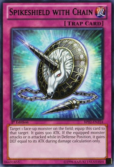 Spikeshield with Chain [BP02-EN214] Mosaic Rare | Jomio and Rueliete's Cards and Comics