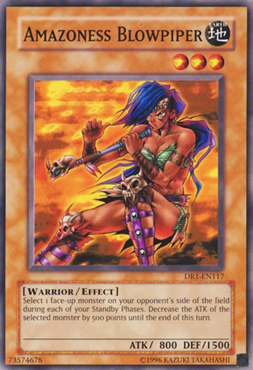Amazoness Blowpiper [DR1-EN117] Common | Jomio and Rueliete's Cards and Comics