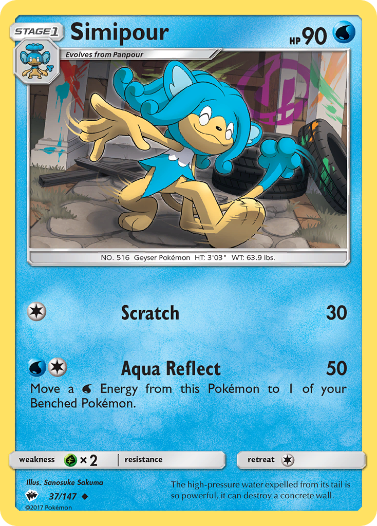 Simipour (37/147) [Sun & Moon: Burning Shadows] | Jomio and Rueliete's Cards and Comics