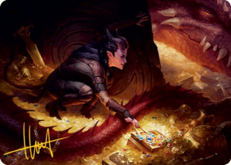 Hoard Robber Art Card (Gold-Stamped Signature) [Dungeons & Dragons: Adventures in the Forgotten Realms Art Series] | Jomio and Rueliete's Cards and Comics