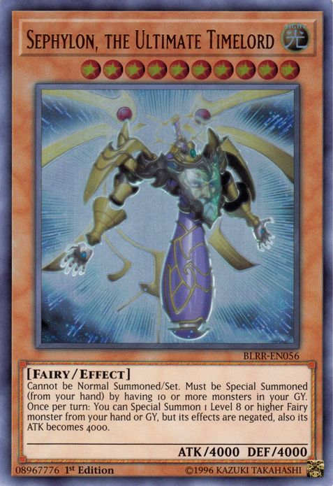 Sephylon, the Ultimate Timelord [BLRR-EN056] Ultra Rare | Jomio and Rueliete's Cards and Comics