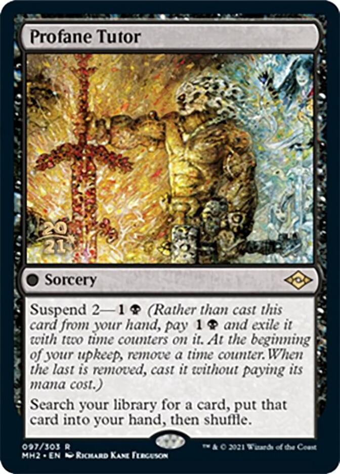 Profane Tutor [Modern Horizons 2 Prerelease Promos] | Jomio and Rueliete's Cards and Comics