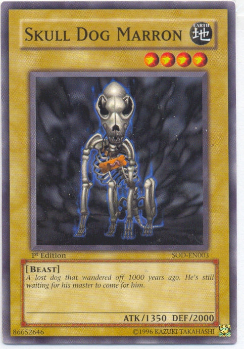 Skull Dog Marron [SOD-EN003] Common | Jomio and Rueliete's Cards and Comics