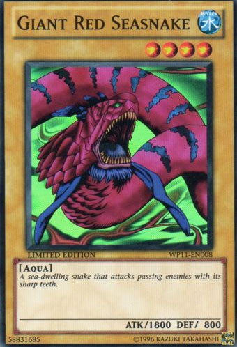 Giant Red Seasnake [WP11-EN008] Super Rare | Jomio and Rueliete's Cards and Comics