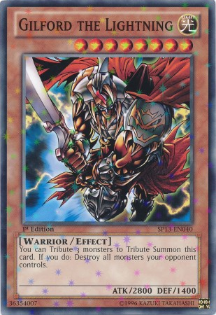 Gilford the Lightning [SP13-EN040] Starfoil Rare | Jomio and Rueliete's Cards and Comics