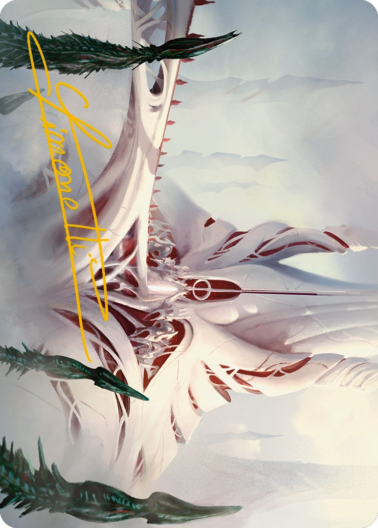 The Fair Basilica Art Card (Gold-Stamped Signature) [Phyrexia: All Will Be One Art Series] | Jomio and Rueliete's Cards and Comics
