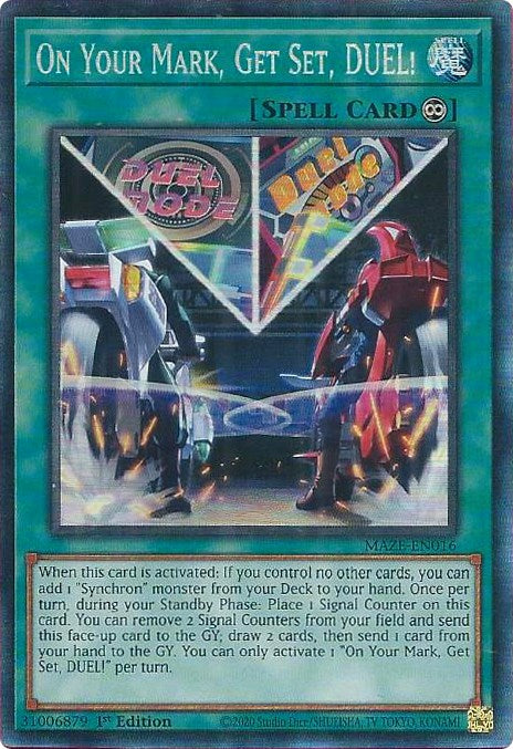 On Your Mark, Get Set, DUEL! [MAZE-EN016] Collector's Rare | Jomio and Rueliete's Cards and Comics