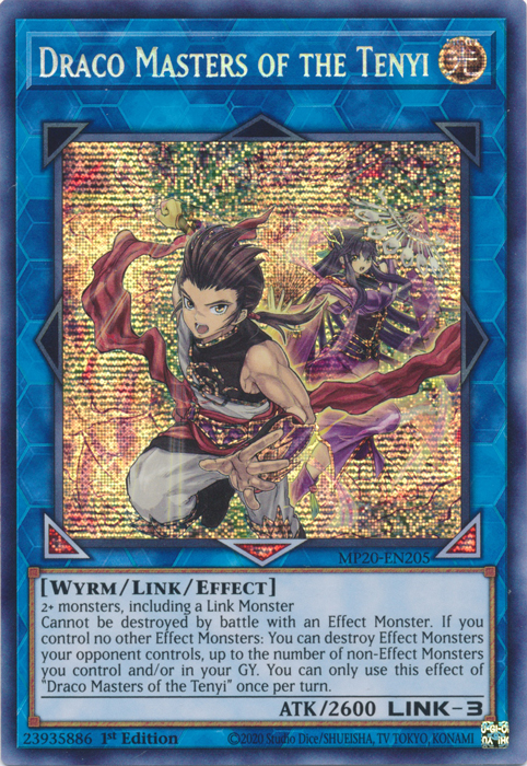 Draco Masters of the Tenyi [MP20-EN205] Prismatic Secret Rare | Jomio and Rueliete's Cards and Comics