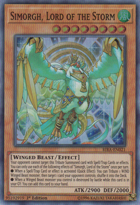 Simorgh, Lord of the Storm [RIRA-EN021] Super Rare | Jomio and Rueliete's Cards and Comics