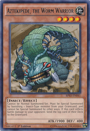 Aztekipede, the Worm Warrior [BP03-EN041] Rare | Jomio and Rueliete's Cards and Comics