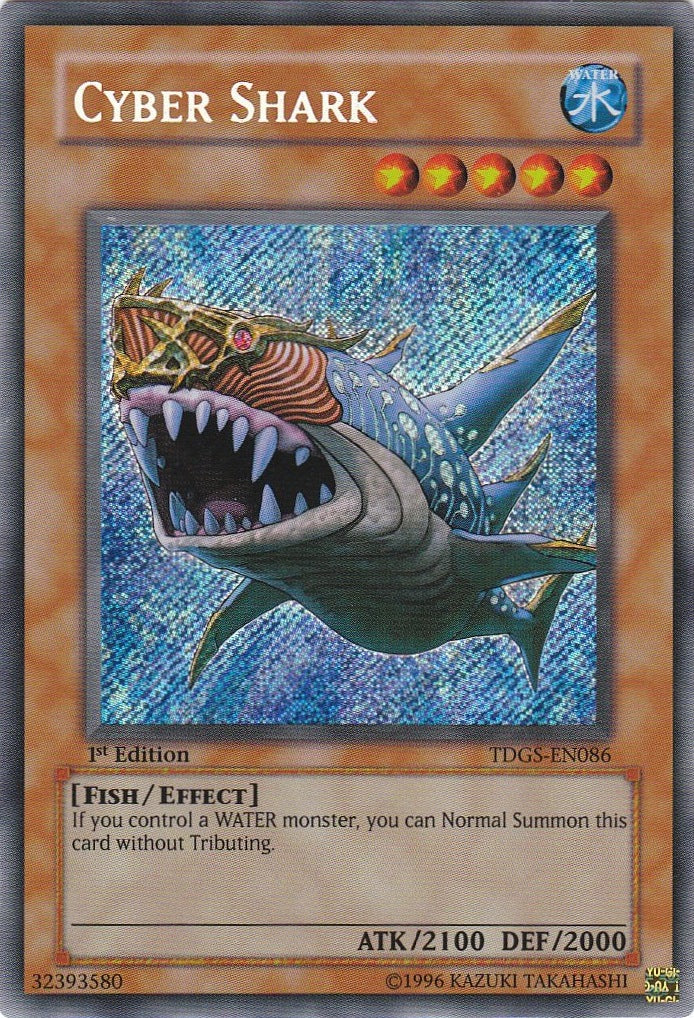Cyber Shark [TDGS-EN086] Secret Rare | Jomio and Rueliete's Cards and Comics