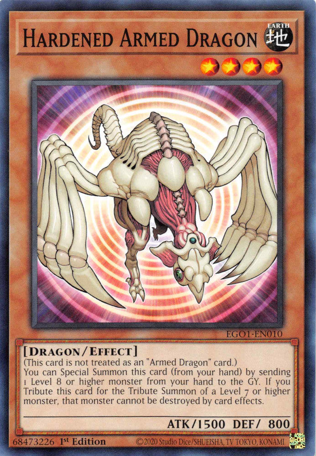 Hardened Armed Dragon [EGO1-EN010] Common | Jomio and Rueliete's Cards and Comics