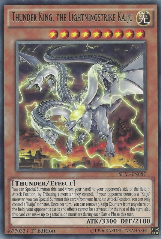 Thunder King, the Lightningstrike Kaiju [SHVI-EN087] Rare | Jomio and Rueliete's Cards and Comics