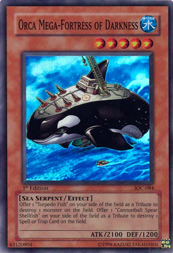 Orca Mega-Fortress of Darkness [IOC-084] Super Rare | Jomio and Rueliete's Cards and Comics