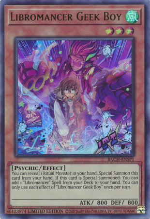 Libromancer Geek Boy [BACH-ENSP1] Ultra Rare | Jomio and Rueliete's Cards and Comics