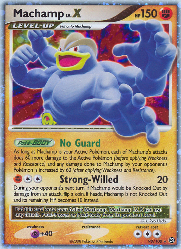 Machamp LV.X (98/100) [Diamond & Pearl: Stormfront] | Jomio and Rueliete's Cards and Comics
