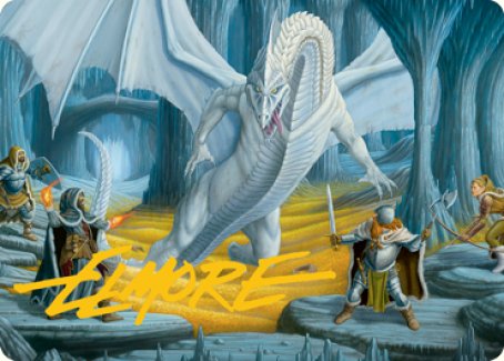 Cave of the Frost Dragon Art Card (Gold-Stamped Signature) [Dungeons & Dragons: Adventures in the Forgotten Realms Art Series] | Jomio and Rueliete's Cards and Comics