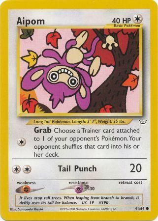 Aipom (41/64) [Neo Revelation Unlimited] | Jomio and Rueliete's Cards and Comics