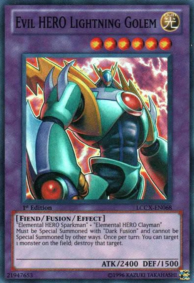 Evil HERO Lightning Golem [LCGX-EN068] Super Rare | Jomio and Rueliete's Cards and Comics