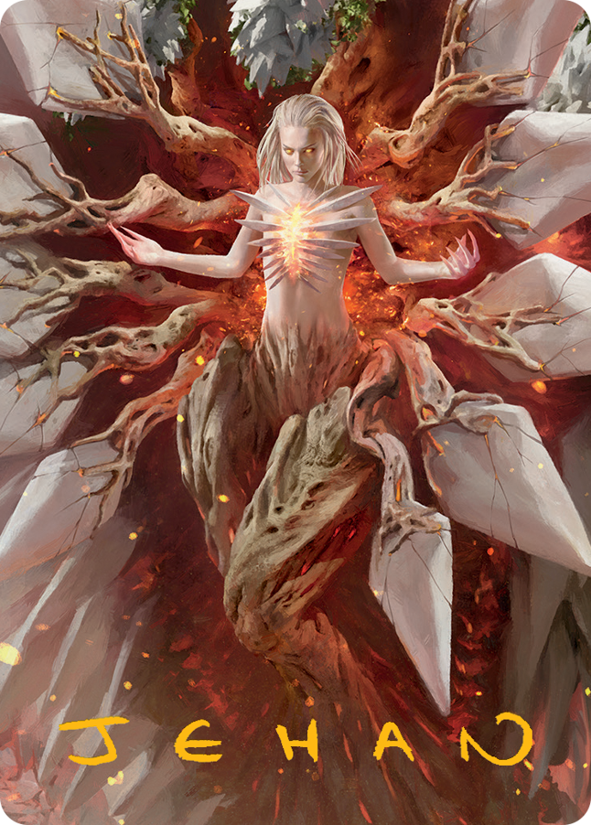 Wrenn and Realmbreaker Art Card (Gold-Stamped Signature) [March of the Machine Art Series] | Jomio and Rueliete's Cards and Comics