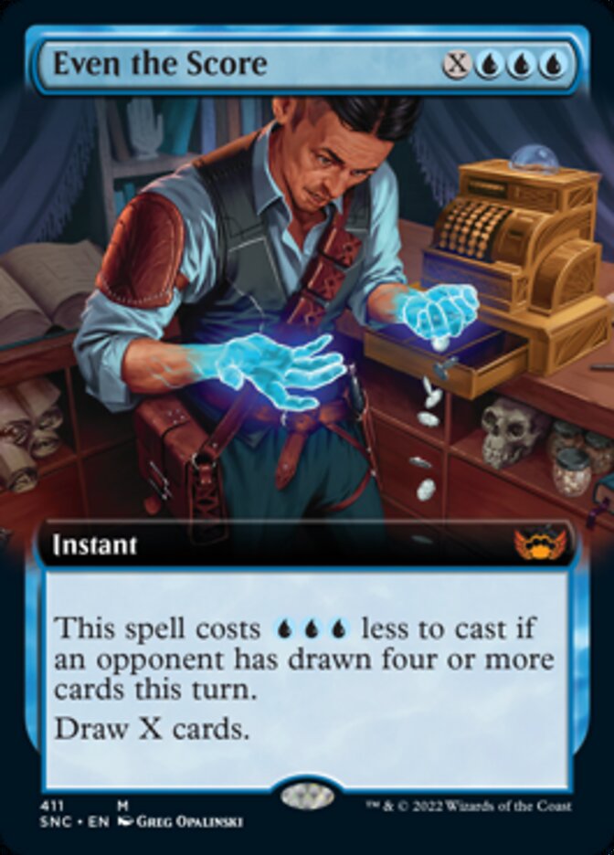 Even the Score (Extended Art) [Streets of New Capenna] | Jomio and Rueliete's Cards and Comics