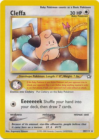 Cleffa (20/111) [Neo Genesis Unlimited] | Jomio and Rueliete's Cards and Comics