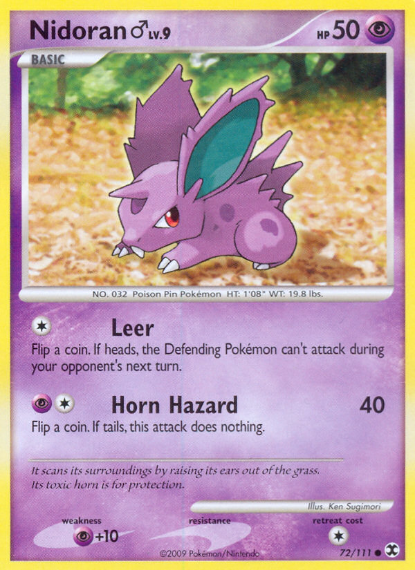Nidoran (72/111) (Male) [Platinum: Rising Rivals] | Jomio and Rueliete's Cards and Comics