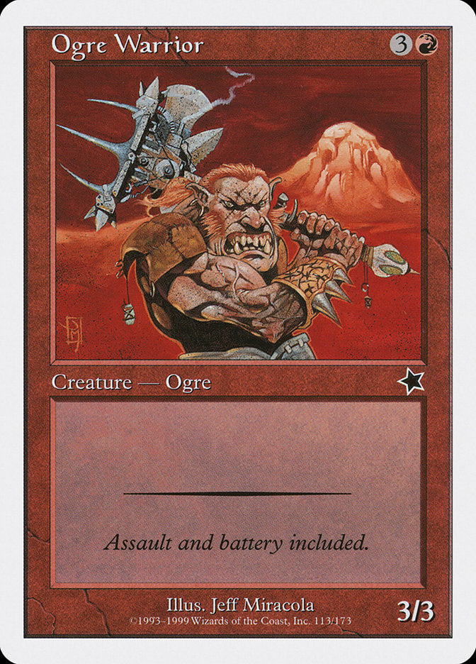 Ogre Warrior [Starter 1999] | Jomio and Rueliete's Cards and Comics