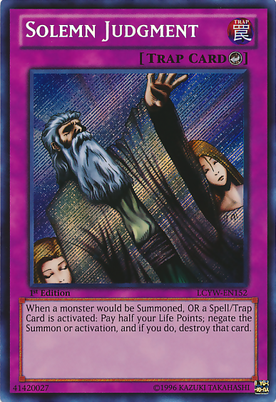 Solemn Judgment [LCYW-EN152] Secret Rare | Jomio and Rueliete's Cards and Comics