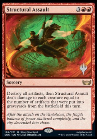 Structural Assault (Promo Pack) [Streets of New Capenna Promos] | Jomio and Rueliete's Cards and Comics