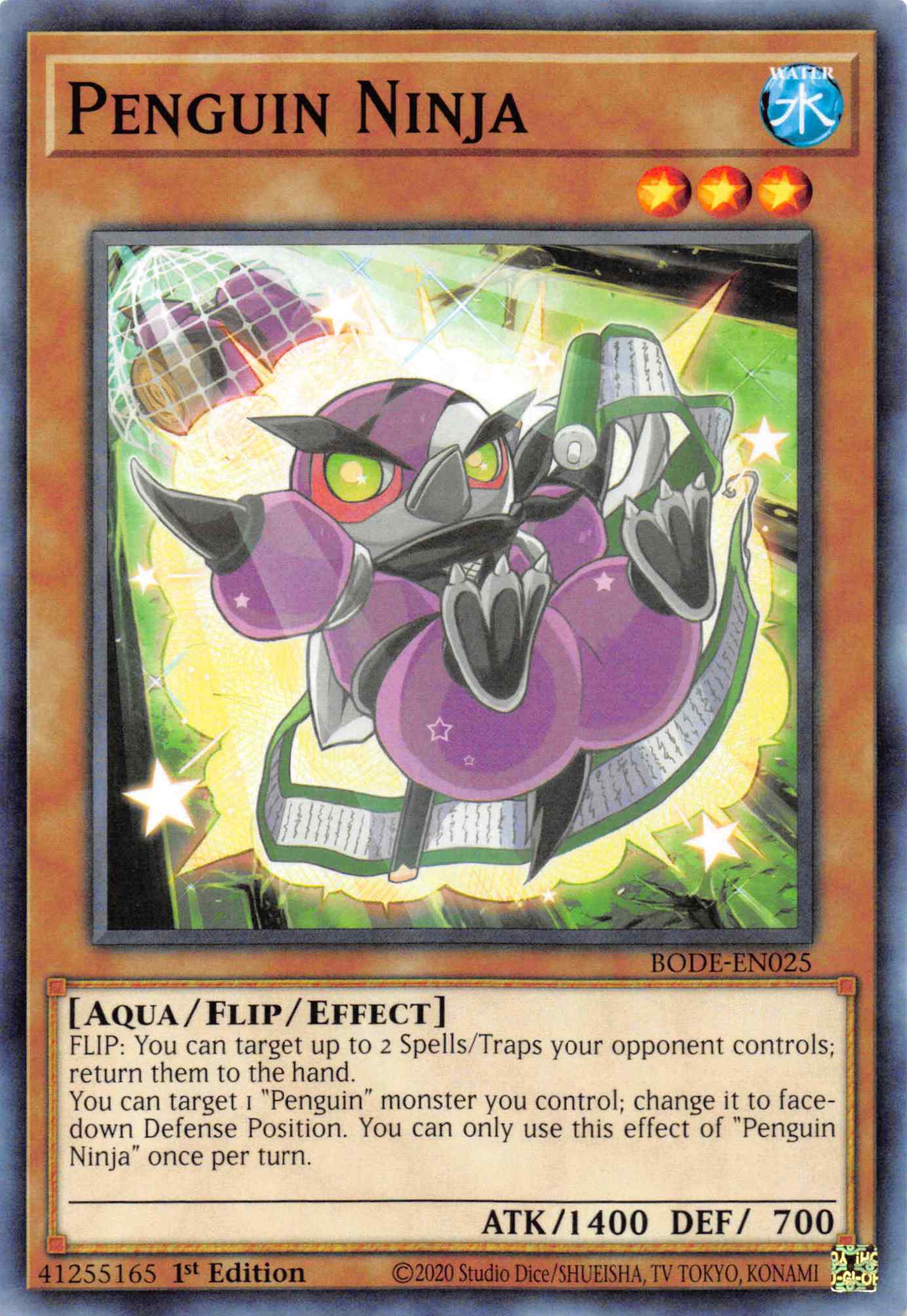 Penguin Ninja [BODE-EN025] Common | Jomio and Rueliete's Cards and Comics