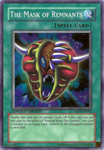 The Mask of Remnants [TAEV-ENSE2] Super Rare | Jomio and Rueliete's Cards and Comics