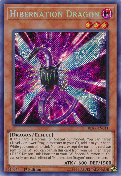 Hibernation Dragon [BLRR-EN041] Secret Rare | Jomio and Rueliete's Cards and Comics