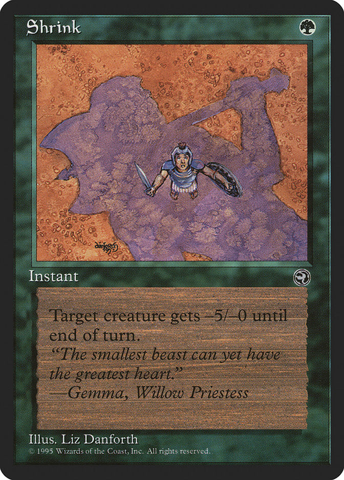Shrink (Gemma Flavor Text) [Homelands] | Jomio and Rueliete's Cards and Comics