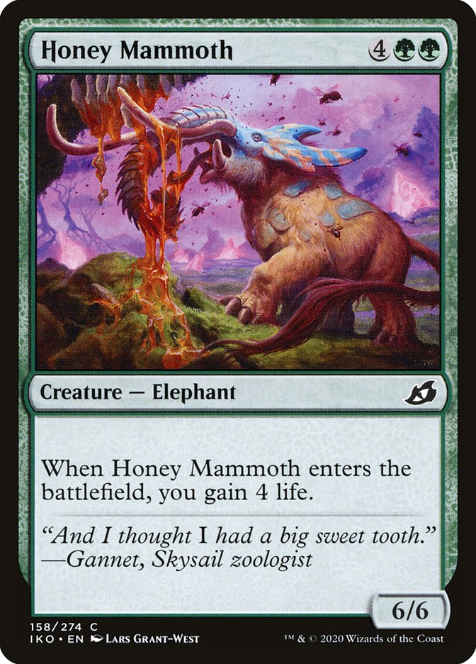 Honey Mammoth [Ikoria: Lair of Behemoths] | Jomio and Rueliete's Cards and Comics