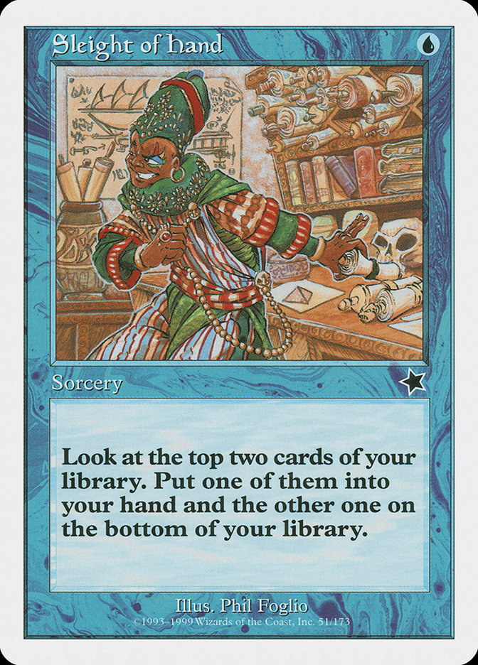 Sleight of Hand [Starter 1999] | Jomio and Rueliete's Cards and Comics