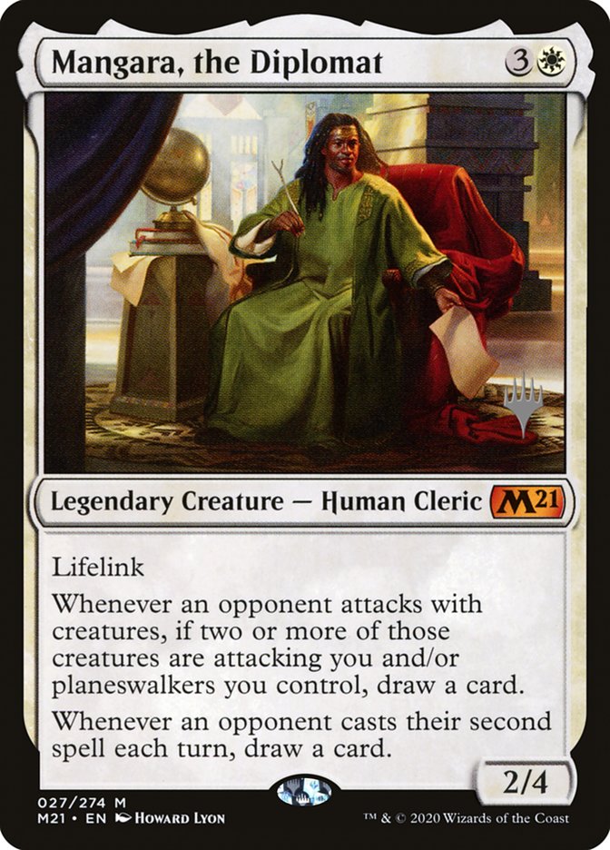 Mangara, the Diplomat (Promo Pack) [Core Set 2021 Promos] | Jomio and Rueliete's Cards and Comics