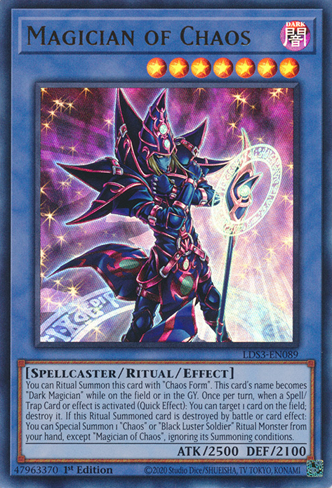 Magician of Chaos [LDS3-EN089] Ultra Rare | Jomio and Rueliete's Cards and Comics