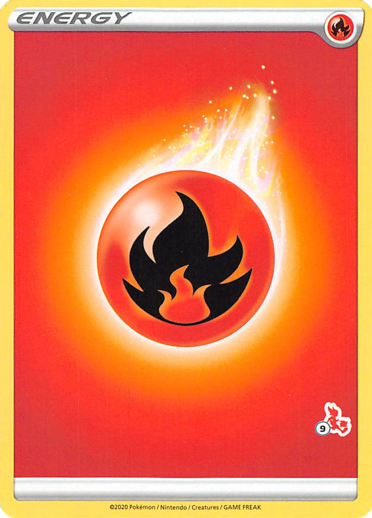 Fire Energy (Cinderace Stamp #9) [Battle Academy 2022] | Jomio and Rueliete's Cards and Comics